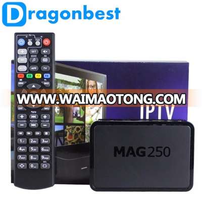 2017 best tv box OEM MAG 254 Linux OS STi7105 Processor MAG 250 tv box MAG 250