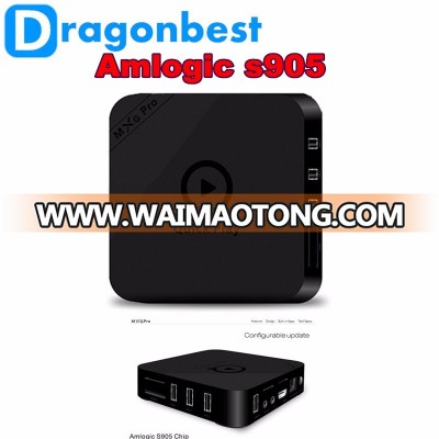 1gb 4K MXG Pro Quick play Media Player Android TV Box Amlogic S905 1g 8g android smart tv box set up box