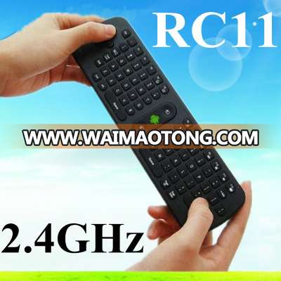 & RC11( English/Russian ) 2.4Ghz Fly Air Mouse Wireless Keyboard Combos Remote For Android mini PC TV Bo